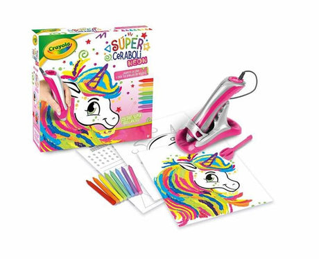Crayola super ceraboli neon enhjørning pædagogisk legetøj flerfarvet