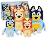 Moose toys bluey pluche knuffels set - 4st.