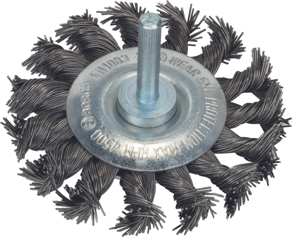 Bosch 6mm skivebørste 75 flet 0,5 stål