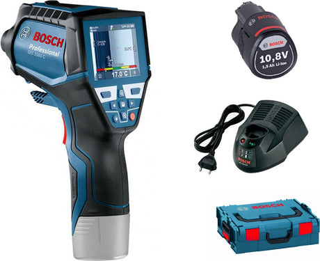 Bosch termisk detektor gis 1000 c (1x12v 1,5 ah batteri + oplader al 1130 cv)