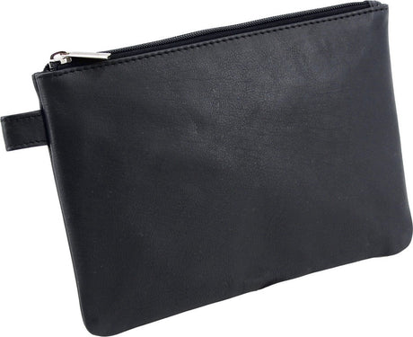 Alassio opbevaringstaske - læder - sort - 23 x 16 - ju-42233