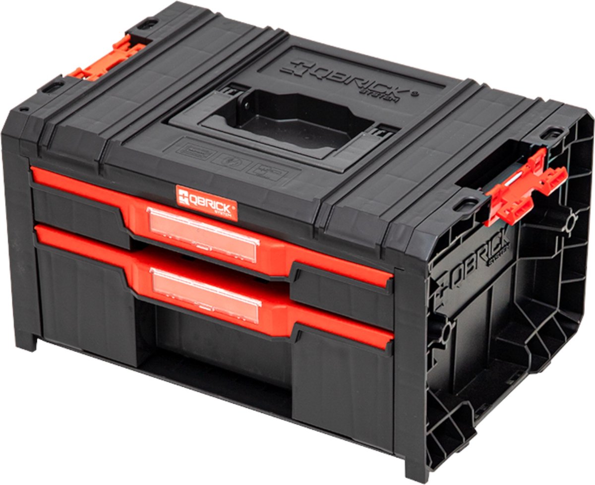 Qbrick system pro series - værktøjskuffert - 2 skuffer - modulært - polymer