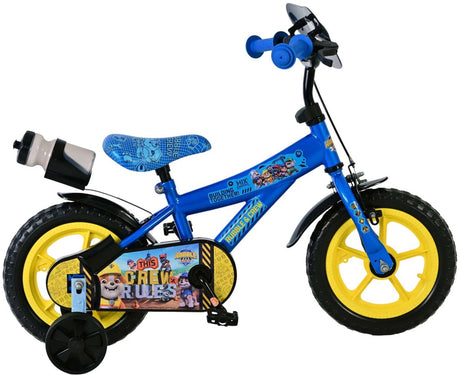 Volare paw patrulje - rubble crew børnecykel - drenge - mag hjul - 12 tommer - blå
