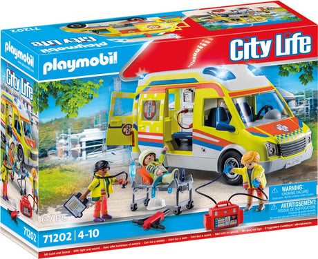Playmobil City Life Ambulance med lys og lyd 71202