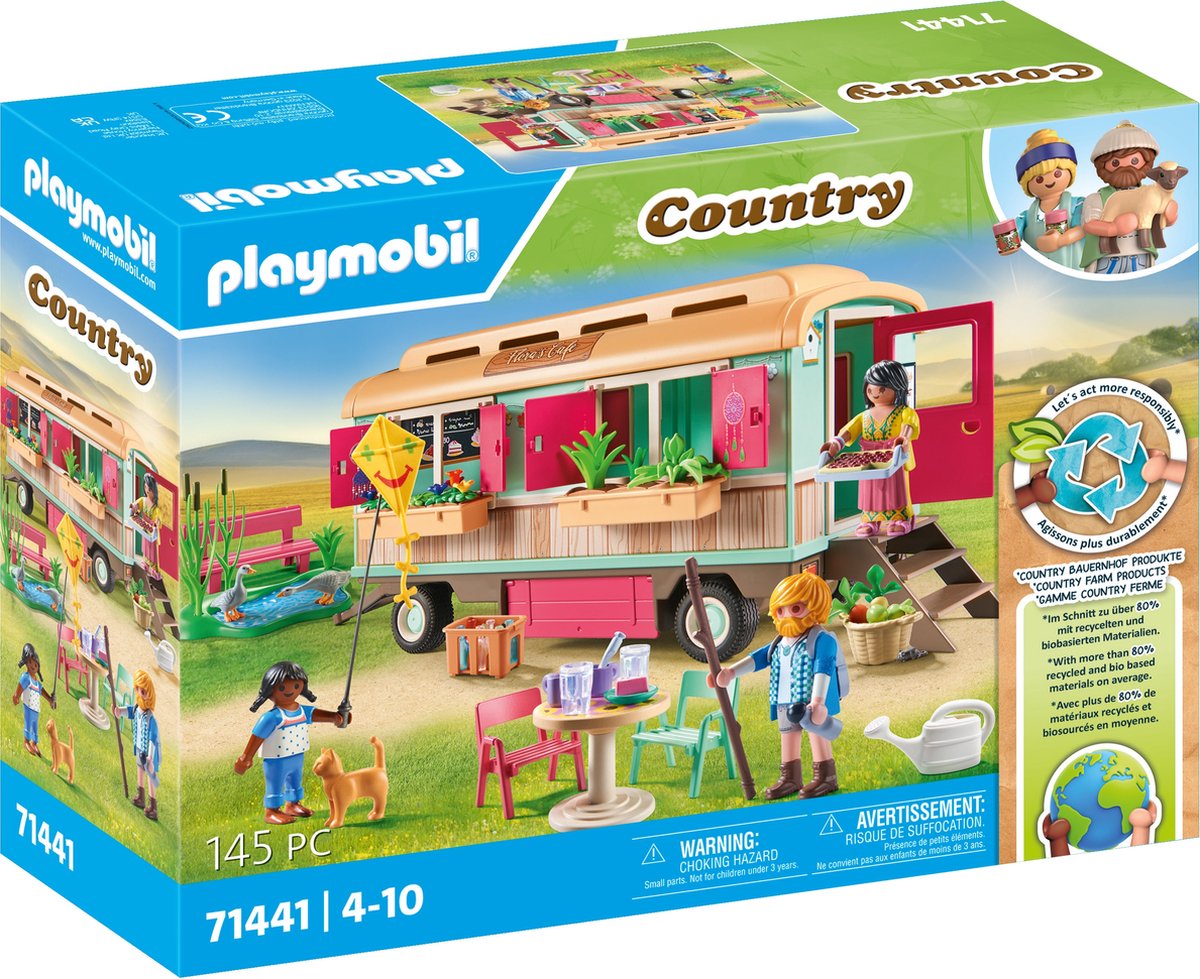 Playmobil country hyggelig campingvogn cafe - 71441