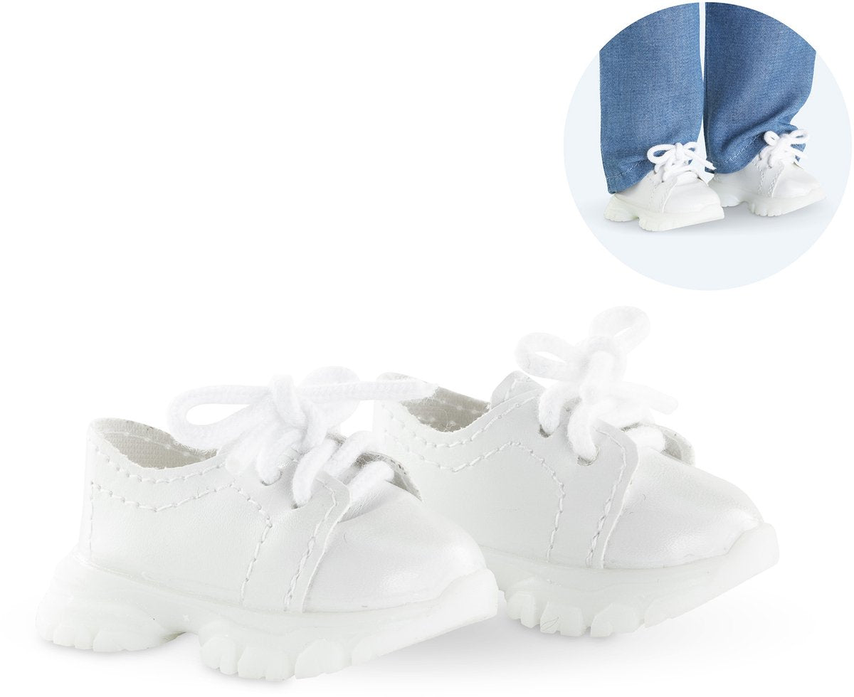 Corolle sneakers dukker hvid 36cm - dukke tilbehør sko.