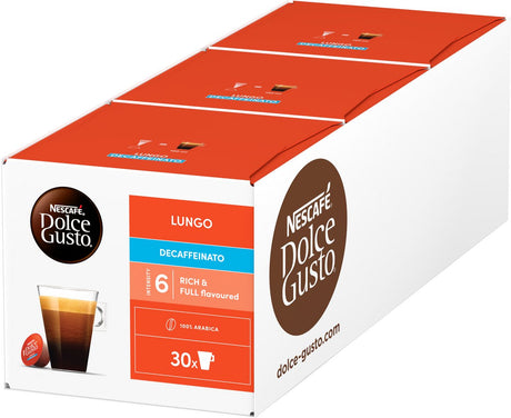 Nescafé dolce gusto kapsler lungo decaffeinato - 90 kaffekopper til 90 kopper kaffe