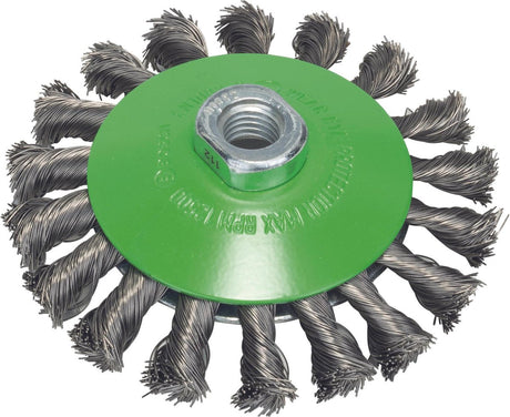 Bosch m14 keglebørste 115 fletning 0,35 rustfrit stål