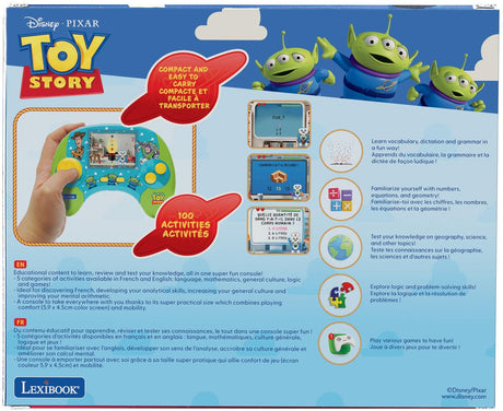 Lexibook Stream Console® Toy Story Pædagogisk bærbar tosproget talekonsol med 100 aktiviteter og 2,8 farve LCD-skærm på fransk og engelsk