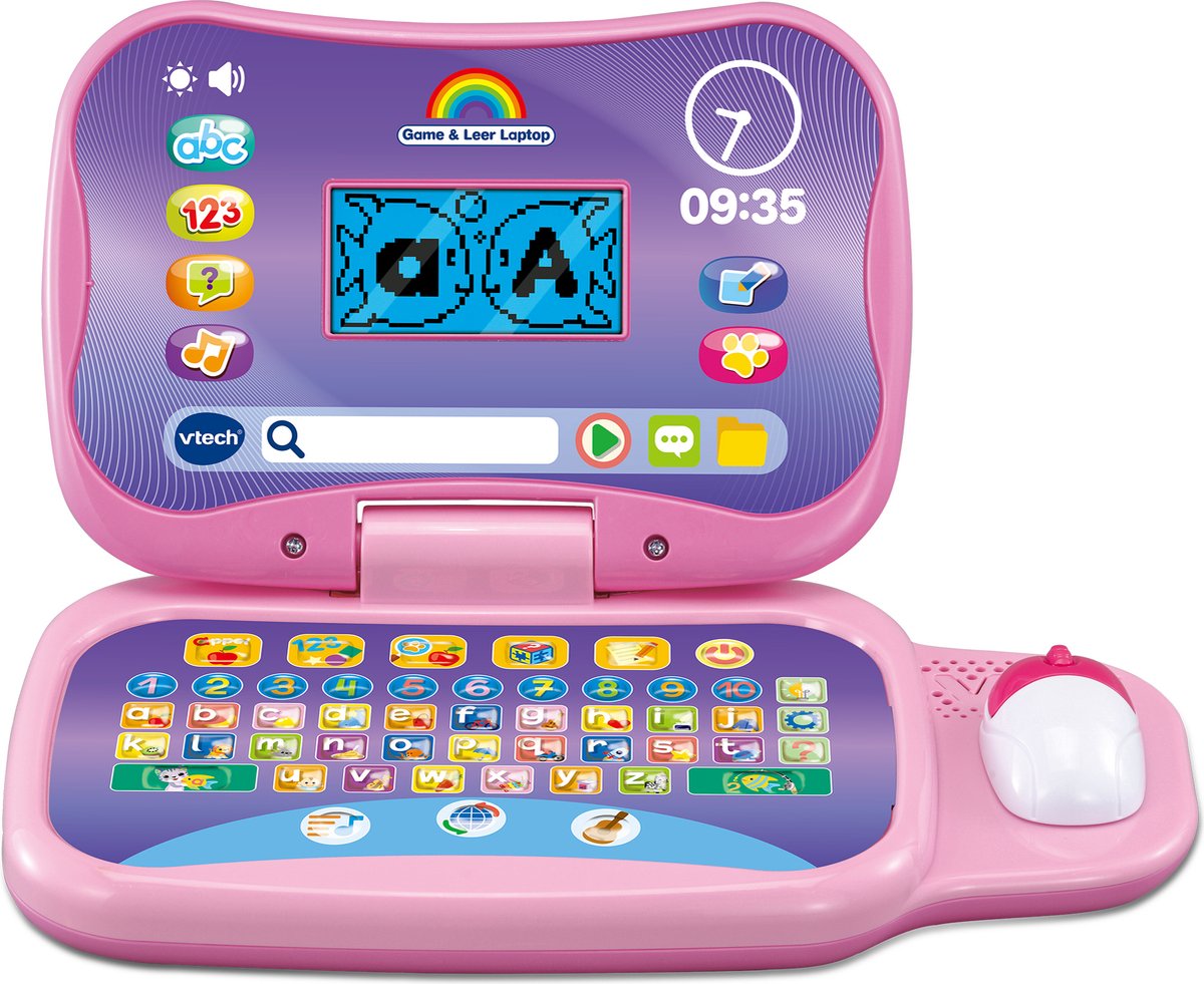 Vtech game learning laptop pink - læring computer-laptop_pædagogisk interaktivt legetøj fra 3 år