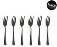Amefa austin vintage kagegafler - 6 stykker - sort