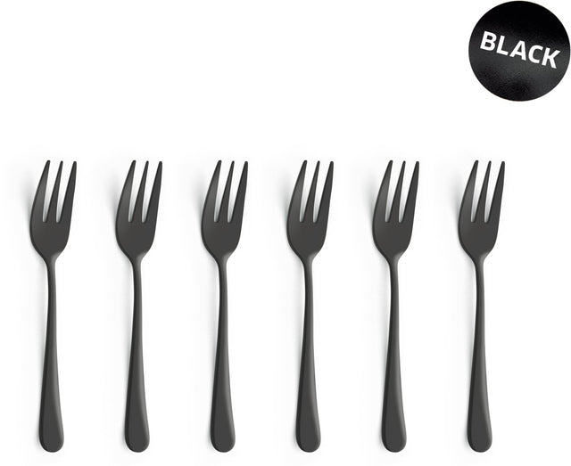 Amefa austin vintage kagegafler - 6 stykker - sort