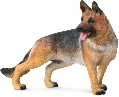 Collecta figur - schæferhund - (l) - hunde - håndmalet - miniature