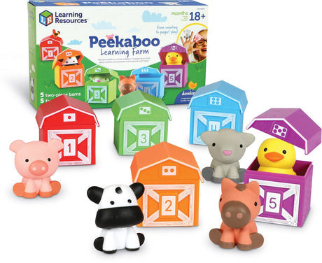 Læringsressourcer peekaboo læringssæt gård - fra 18 måneder