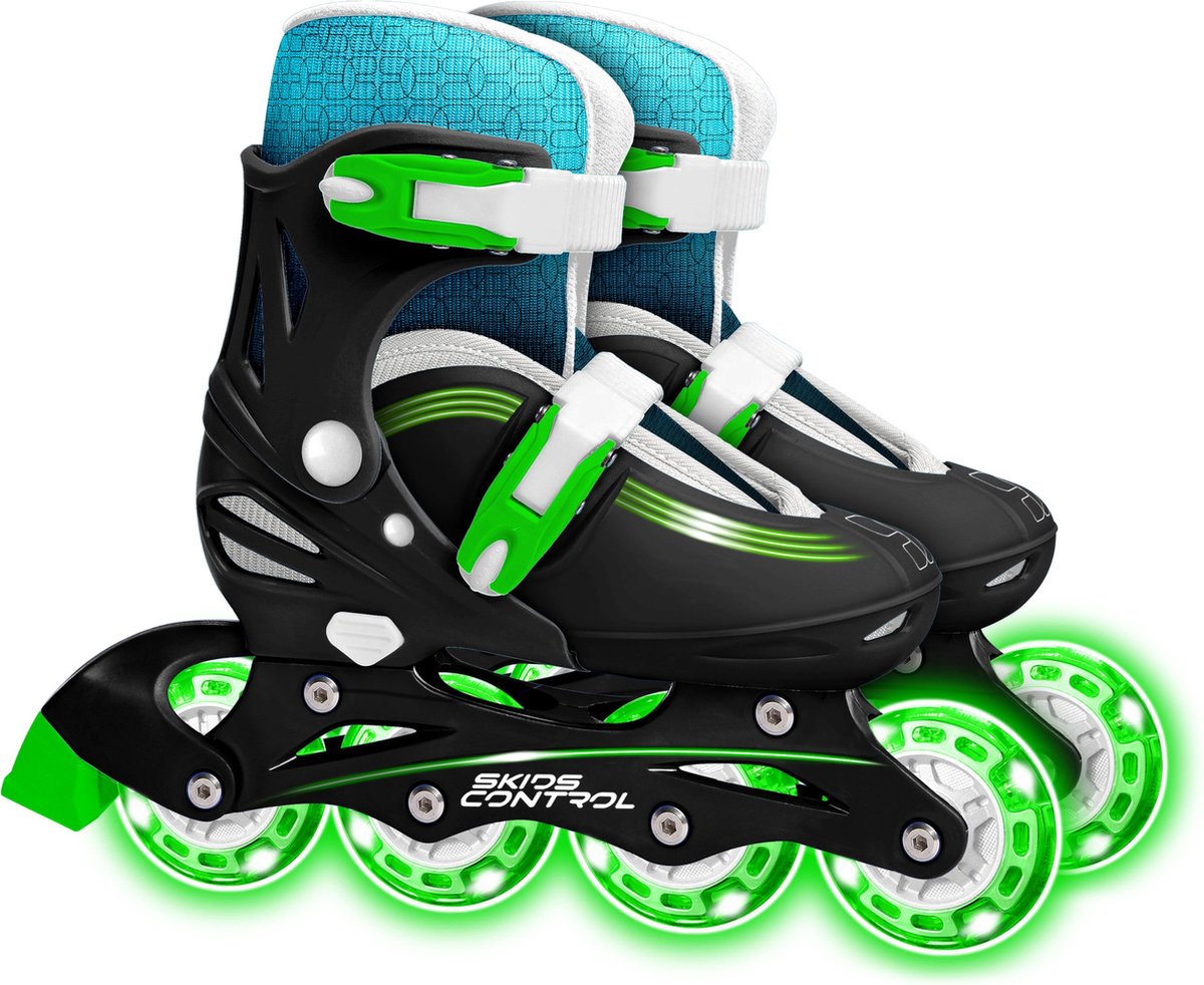 Inline skøjter Hardboot Justerbar sort størrelse 30-33
