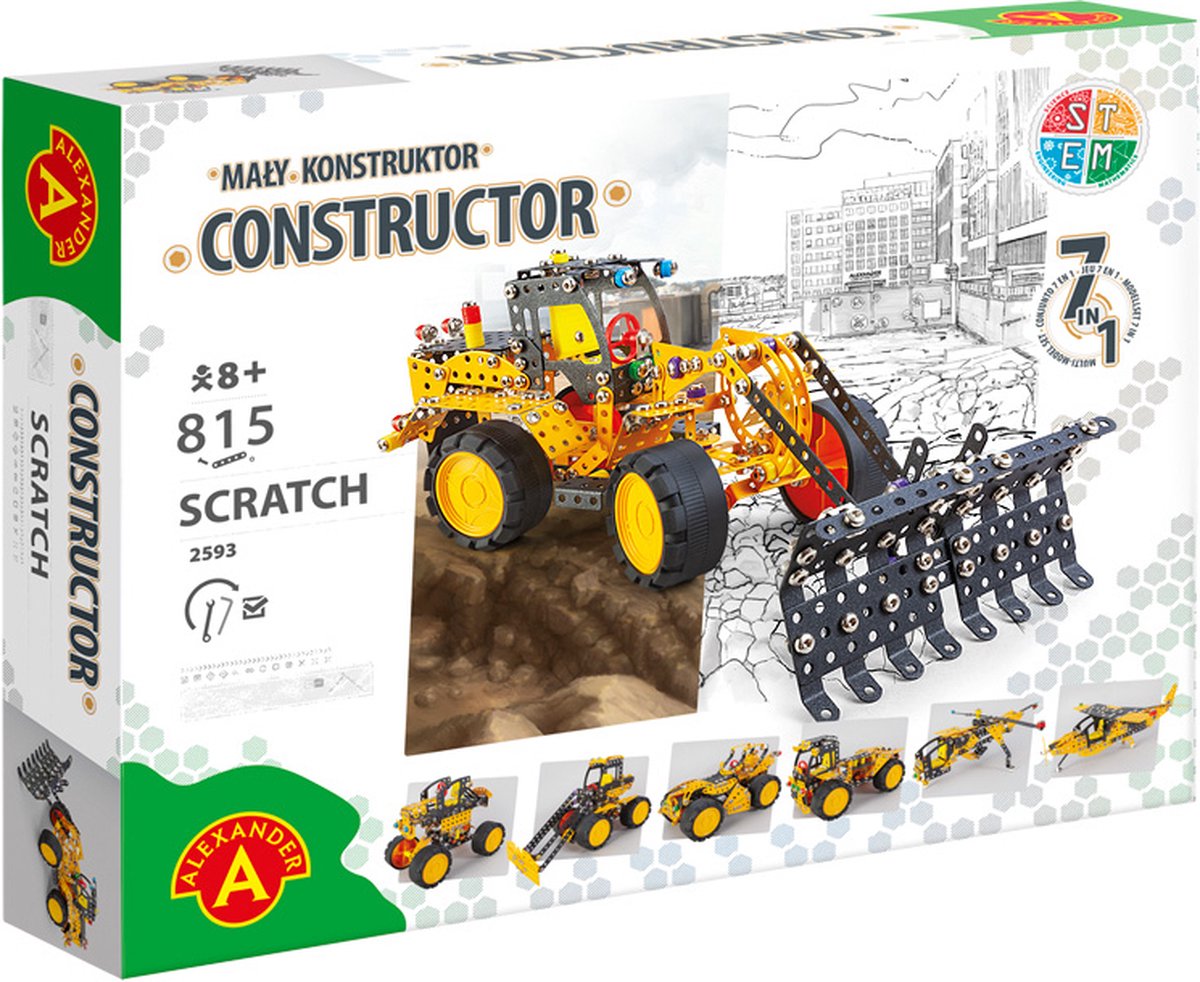 Alexander legetøj constructor pro - ridse - 813 stk
