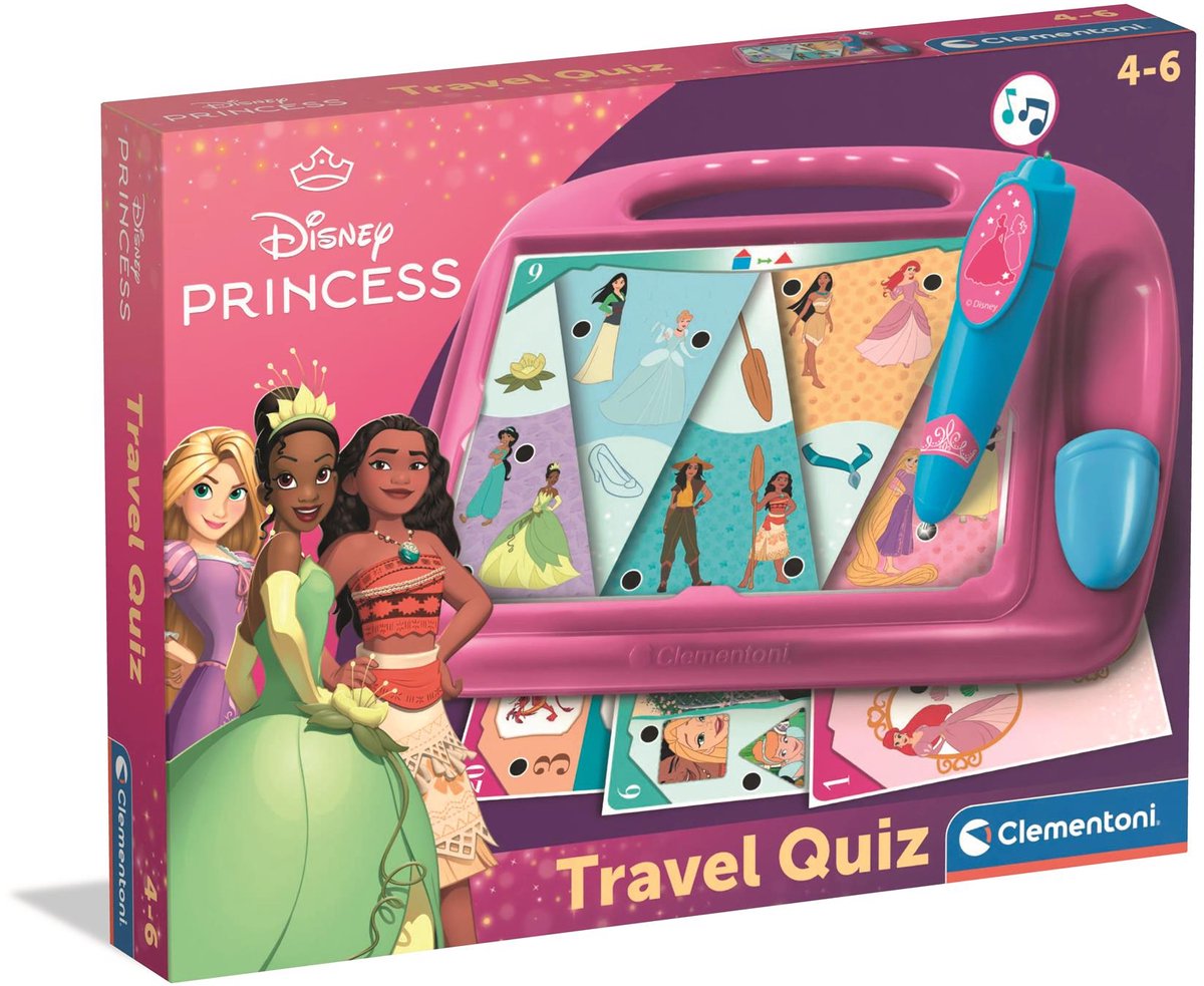 Clementoni disney prinsesse quizzy rejsespil