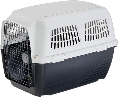 Ferplast transportkasseklipper 4 hvid sort - hundetransportkasse - 71x50x51 cm