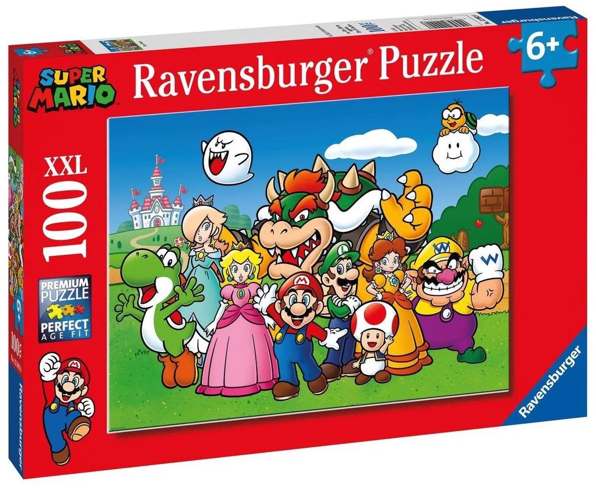 Ravensburger puslespil super mario - puslespil - 100 brikker