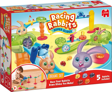 Jumbo racing kaniner deluxe sæt - 5 kaniner
