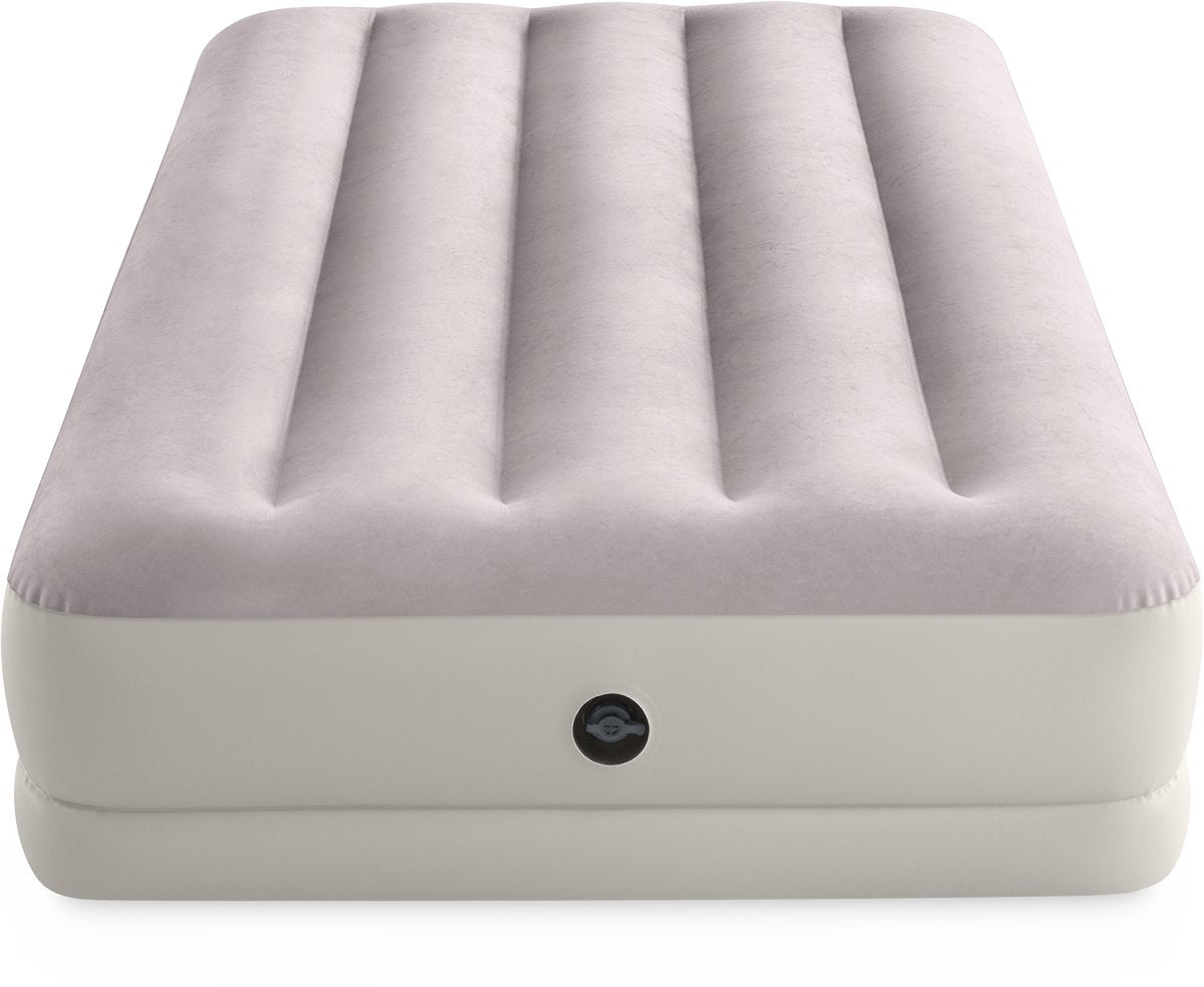 Intex prestige mellemhøj dobbelt luftseng inkl. USB150 luftpumpe - 191 x 99 x 30 cm