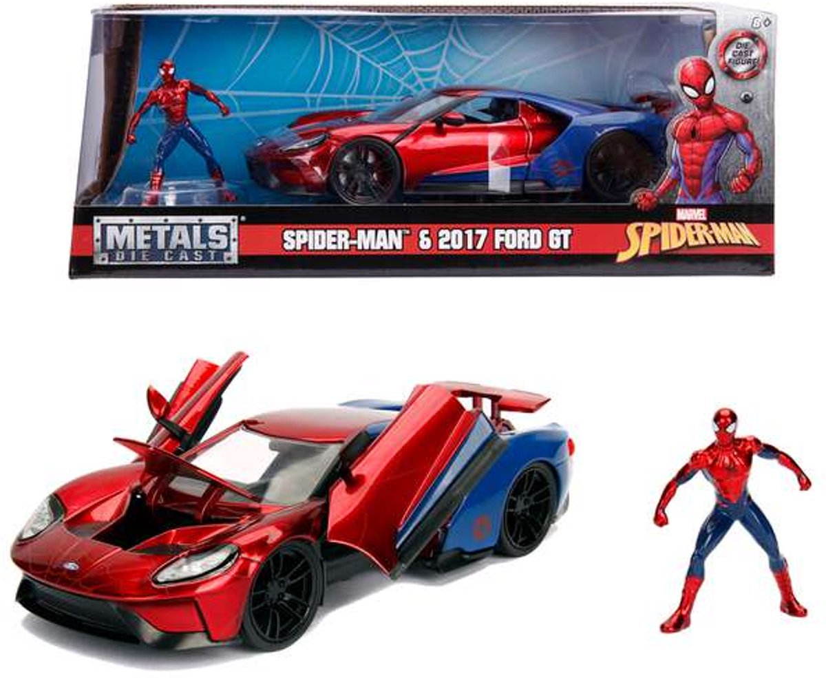 Jada legetøj - marvel spiderman 2017 ford gt 1:24 - 9399725314r00