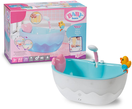Baby born bath - dukkebadekar - med lys og lydeffekter
