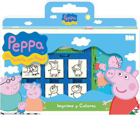 Multiprint peppa pig stempelsæt - stempelæske til børn fra 3 år