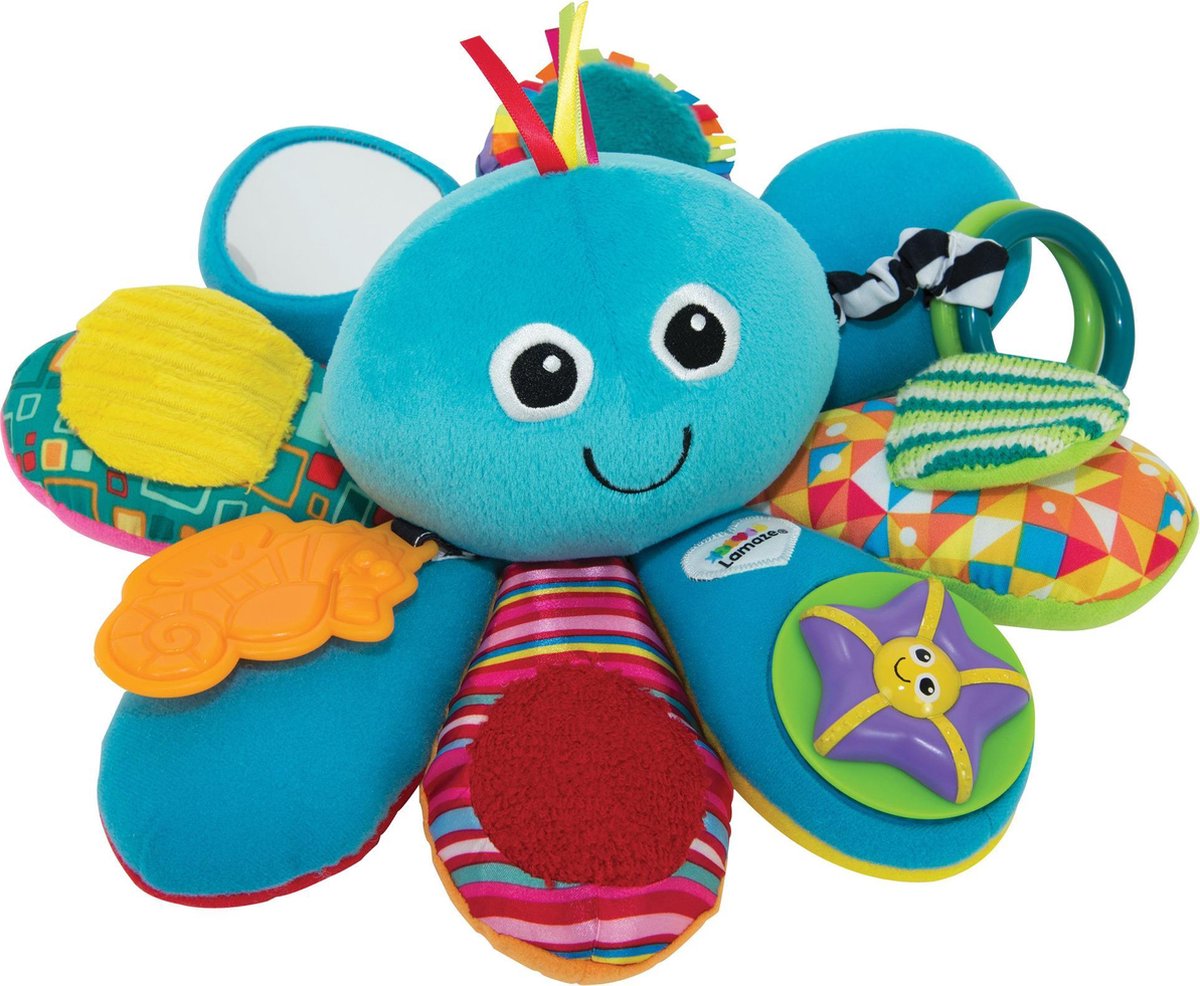 Lamaze lege blæksprutte - pædagogisk babylegetøj - leg og oplev - krammelegetøj