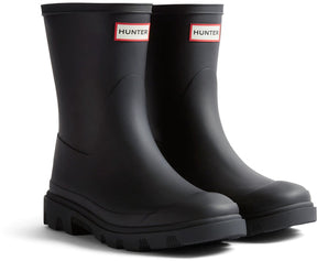 Hunter downpour short wellington boots laarzen - - dames - zwart - maat 39