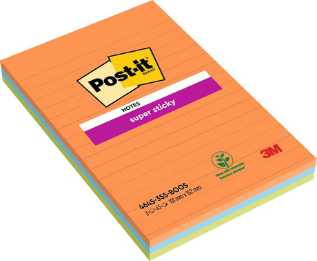 Post-it super sticky notes multicolor