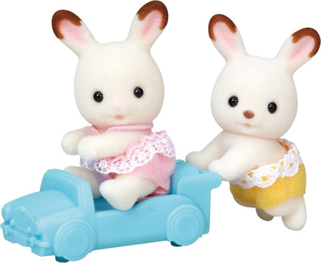 Sylvanian Families 5420 Twin Chocolate Rabbit Velvet Bløde Legefigurer