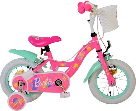 Volare barbie børnecykel - piger - 12 tommer - pink - to håndbremser