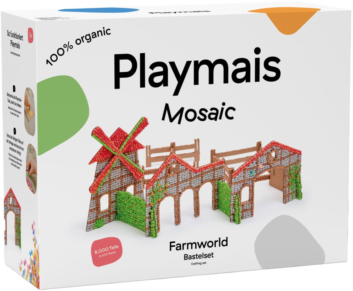 Playmais mosaik gård sæt - 8000 stk