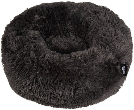 District 70 fuzz donut hondenmand - donker grijs - medium ø 60 cm