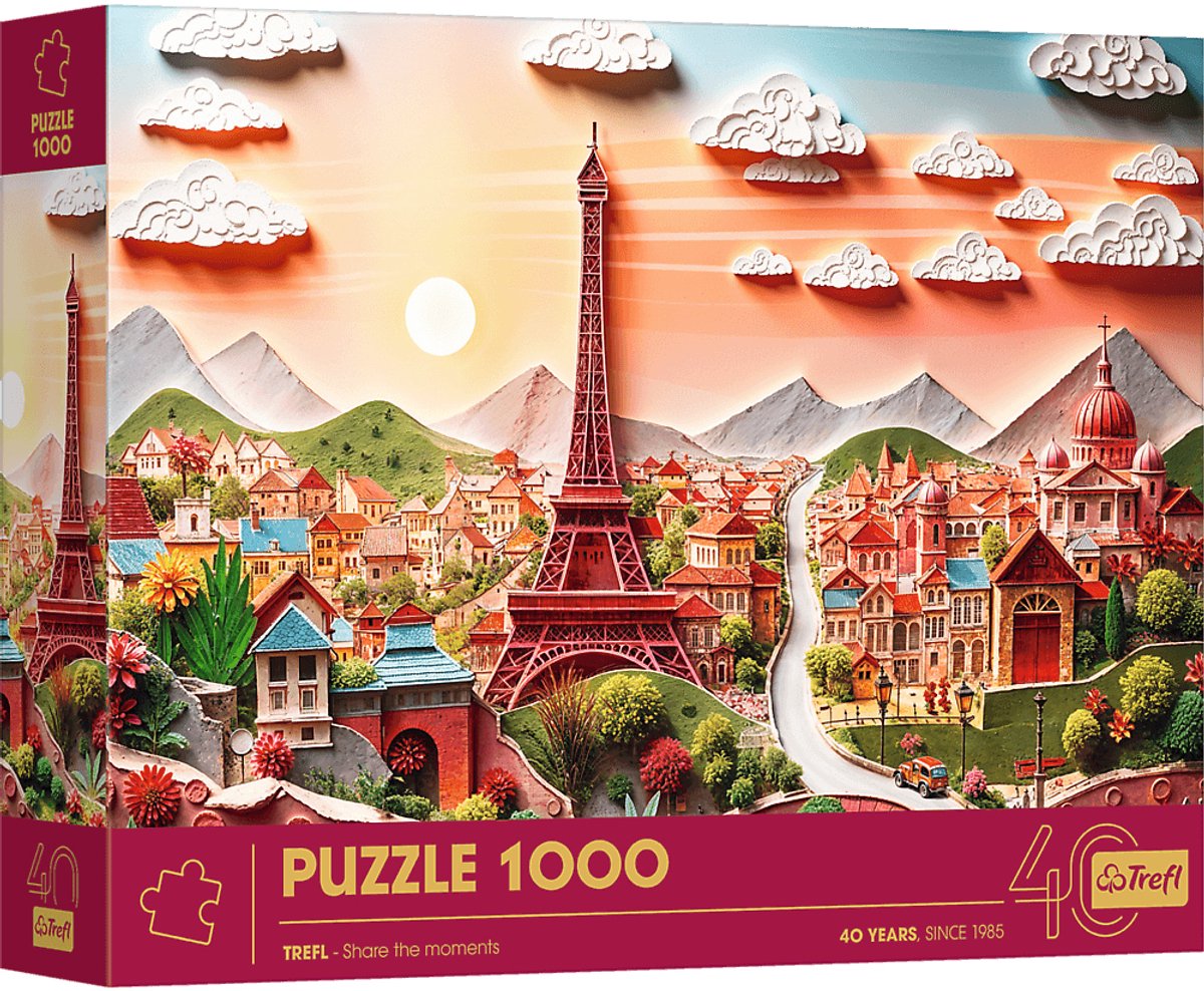 Trefl puslespil paris 3d effekt 1000 brikker premium puslespil.