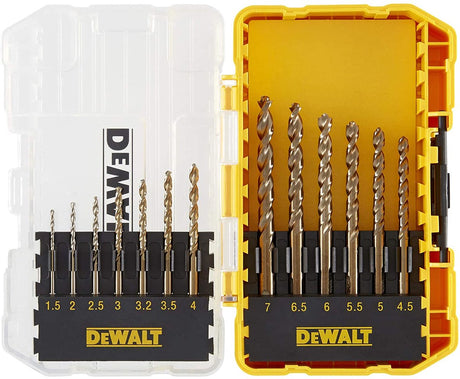 Dewalt tilbehør 13-delt metalboresæt | hss-g | 1,5 mm-7 mm | i hårdt etui - dt70710-qz