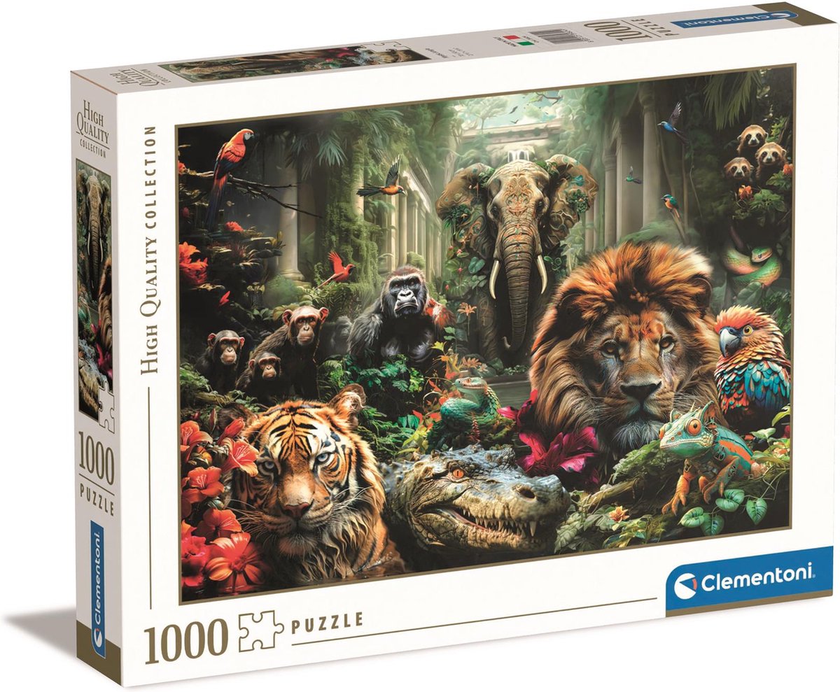 Clementoni puslespil mystisk jungle, 1000 stk.