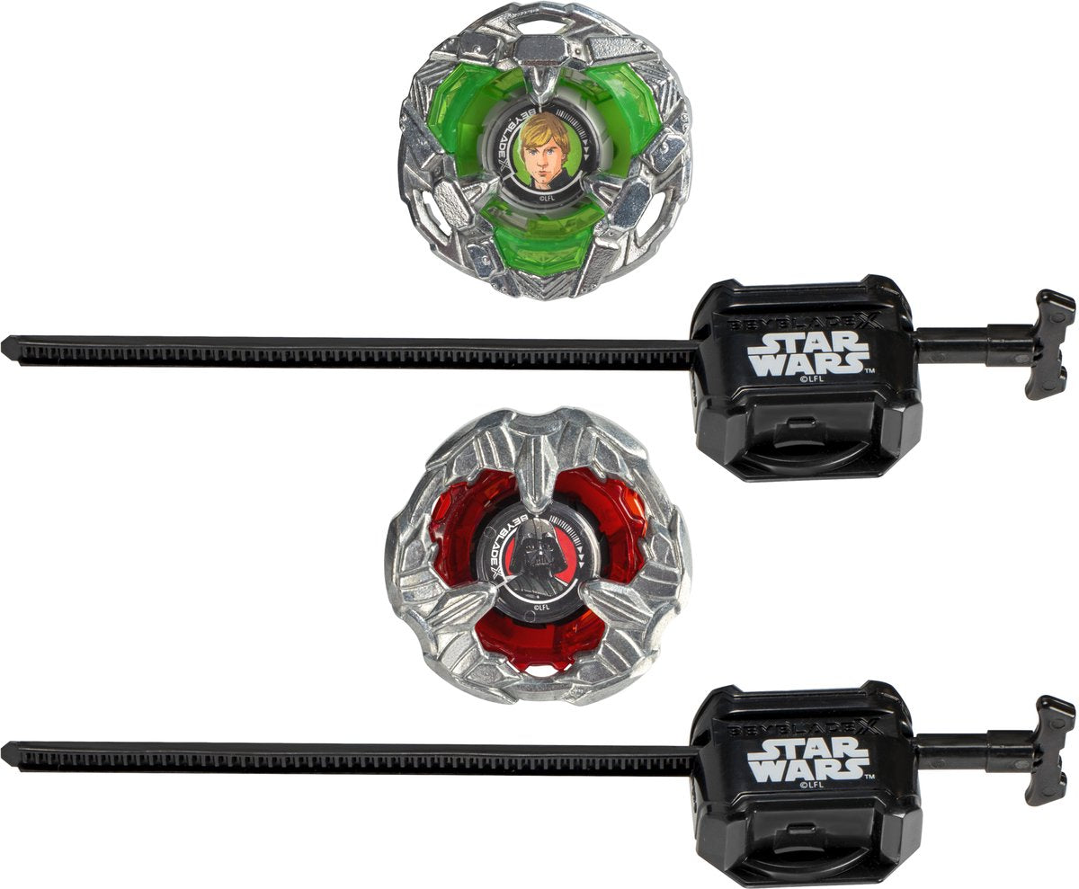 Beyblade x og star wars, luke skywalker 4-80b vs. darth vader 4-60b multipack