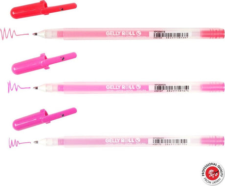 Sakura moonlight sæt med 3 gelpenne slik