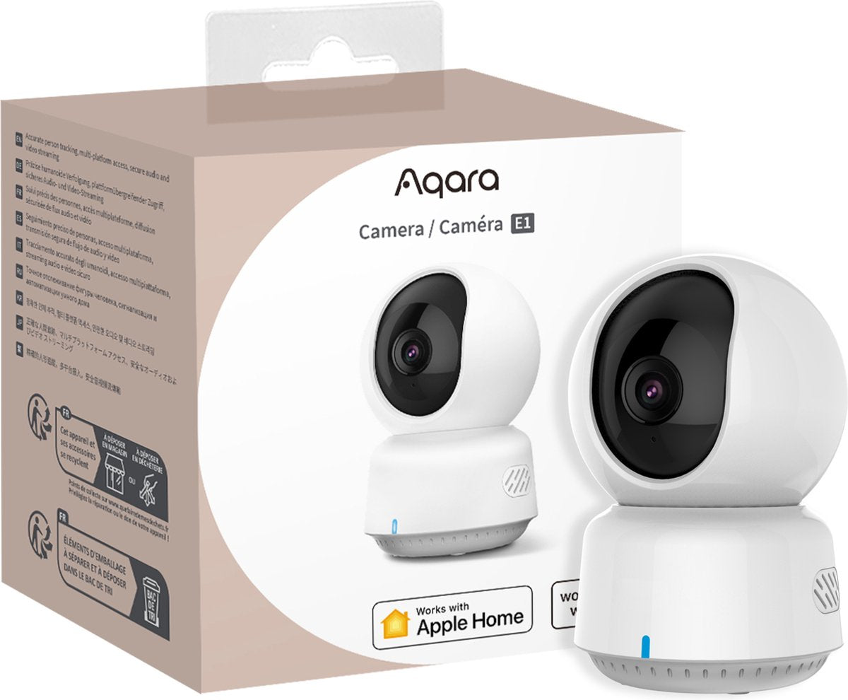 Aqara smart kamera wifi 2k pan tilt - apple home og alexa