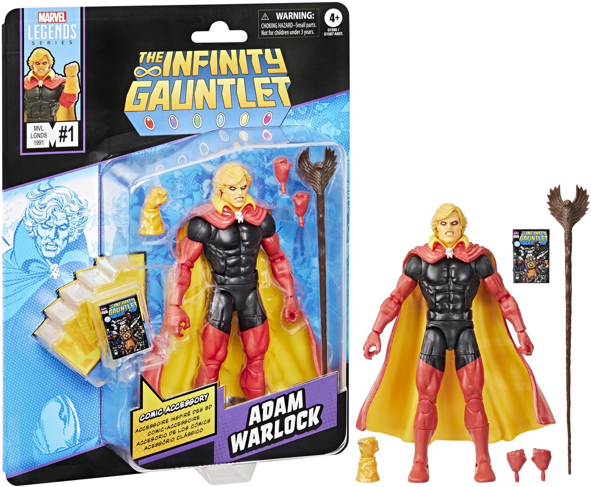 Hasbro uendelighedshandske marvel legends actionfigur adam warlock 15 cm actionfigur