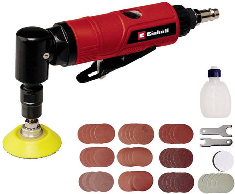 Einhell pneumatisk vinkelsliber tc-pa 50 - ø50 mm - 20.000 t min - inkl. Sandpapirsæt med 50 dele