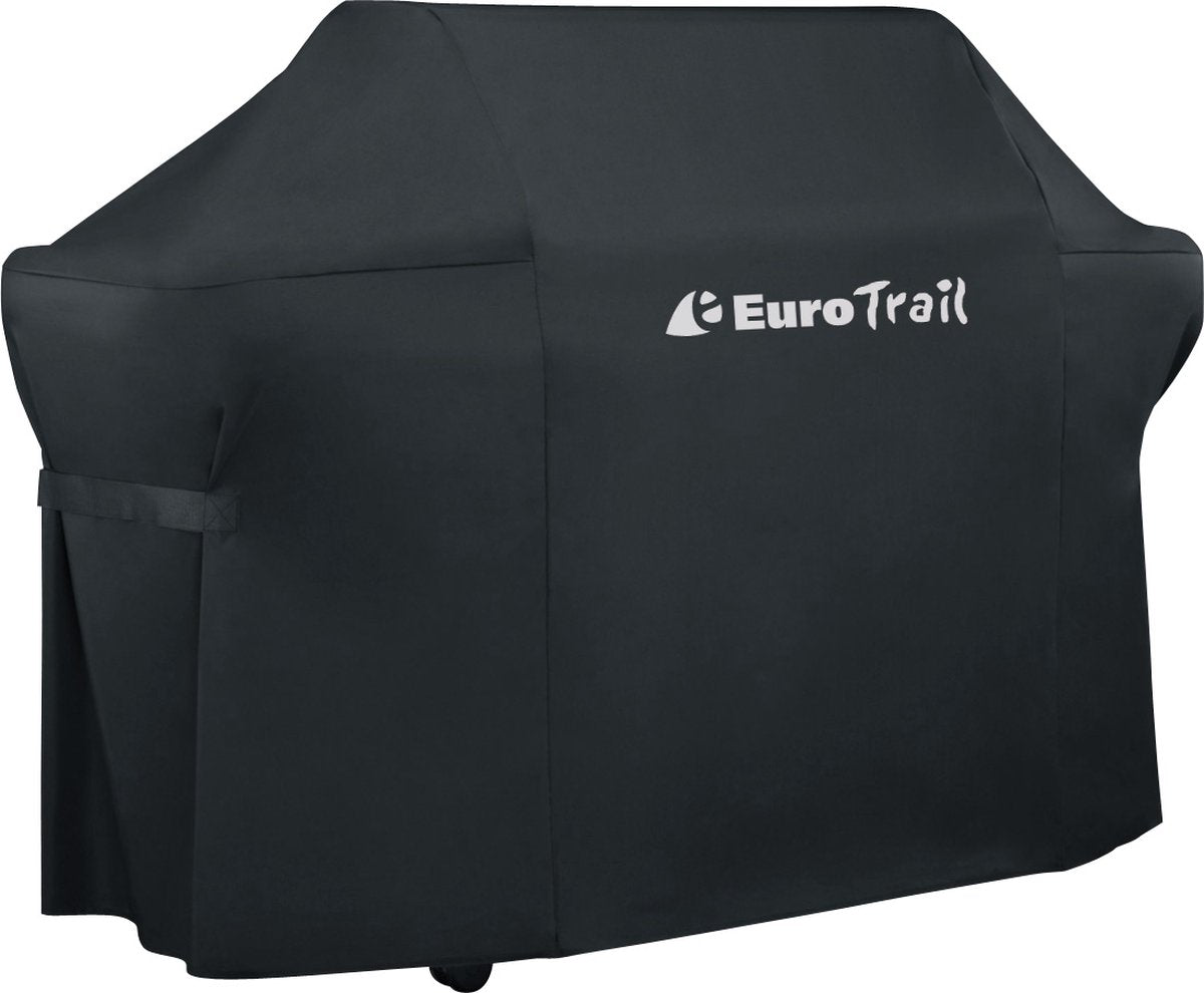 Eurotrail hoes voor de bbq - 122 x 45 x 107 cm - zwart - barbecuehoes