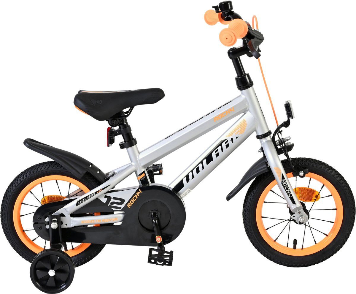 Volare Rocky Kinderfiets - Jongens - 12 tommer - Grijs