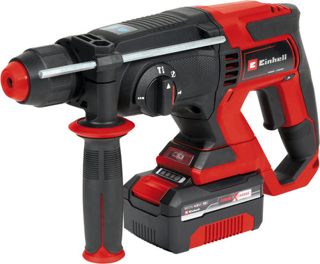 Einhell akku hammerboremaskine te-hd 18 20 li (1x4,0ah) (rød sort, inkl. 1x 4,0 ah power x-change batteri og oplader)