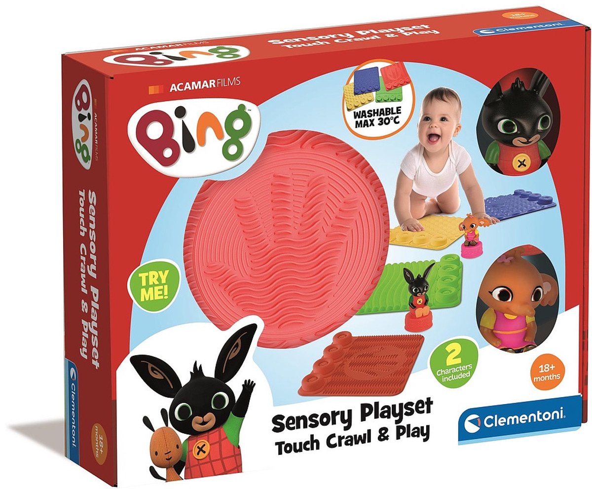Clementoni baby - sanselegemåttebing med legefigurer, 6 stk.
