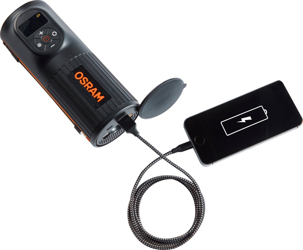 Osram batteridrevet pumpedækpumpe 2000