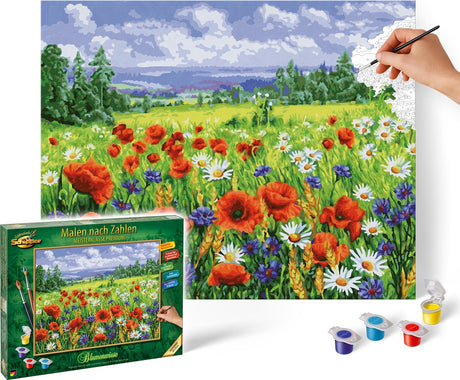 Skipper maling efter nummer - blomstermark hobbypakke til naturelskere