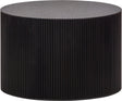 Woood sanne bijzettafel - mdf - zwart - 40x60x60